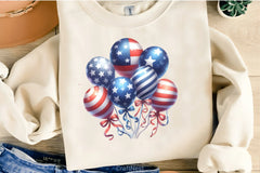 American 4th of July Balloons Clipart Bundle - CraftNest - Digital Crafting and Art
