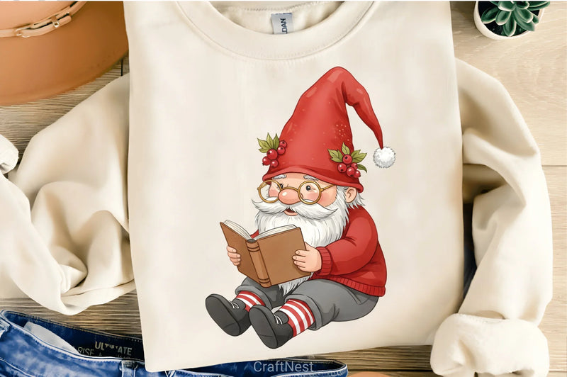 Summer Reading Gnome Clipart Bundle - CraftNest - Digital Crafting and Art