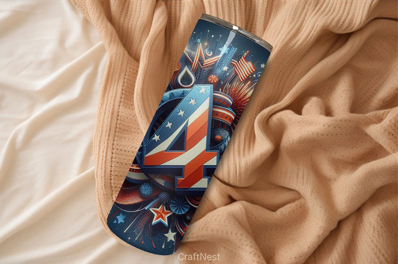 4th of July Tumbler Wrap Bundle 24 - CraftNest - Digital Crafting and Art