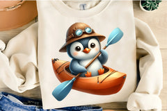 Penguin Rafting Clipart Bundle - CraftNest - Digital Crafting and Art