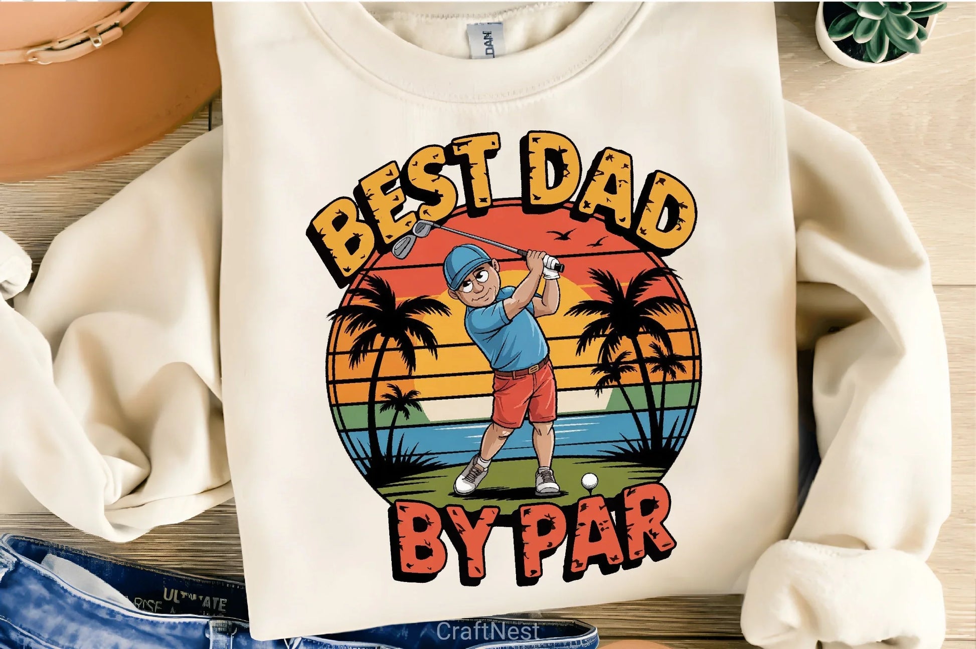 Cartoon Golfer T Shirt Design Bundle - CraftNest - Digital Crafting and Art