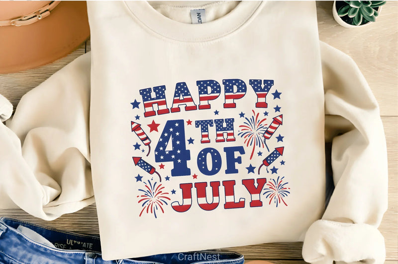 Happy 4th July Shirt Clipart Bundle - CraftNest - Digital Crafting and Art
