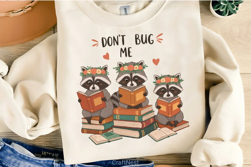 Don‚Äôt Bug Me Raccoon Clipart Bundle - CraftNest - Digital Crafting and Art