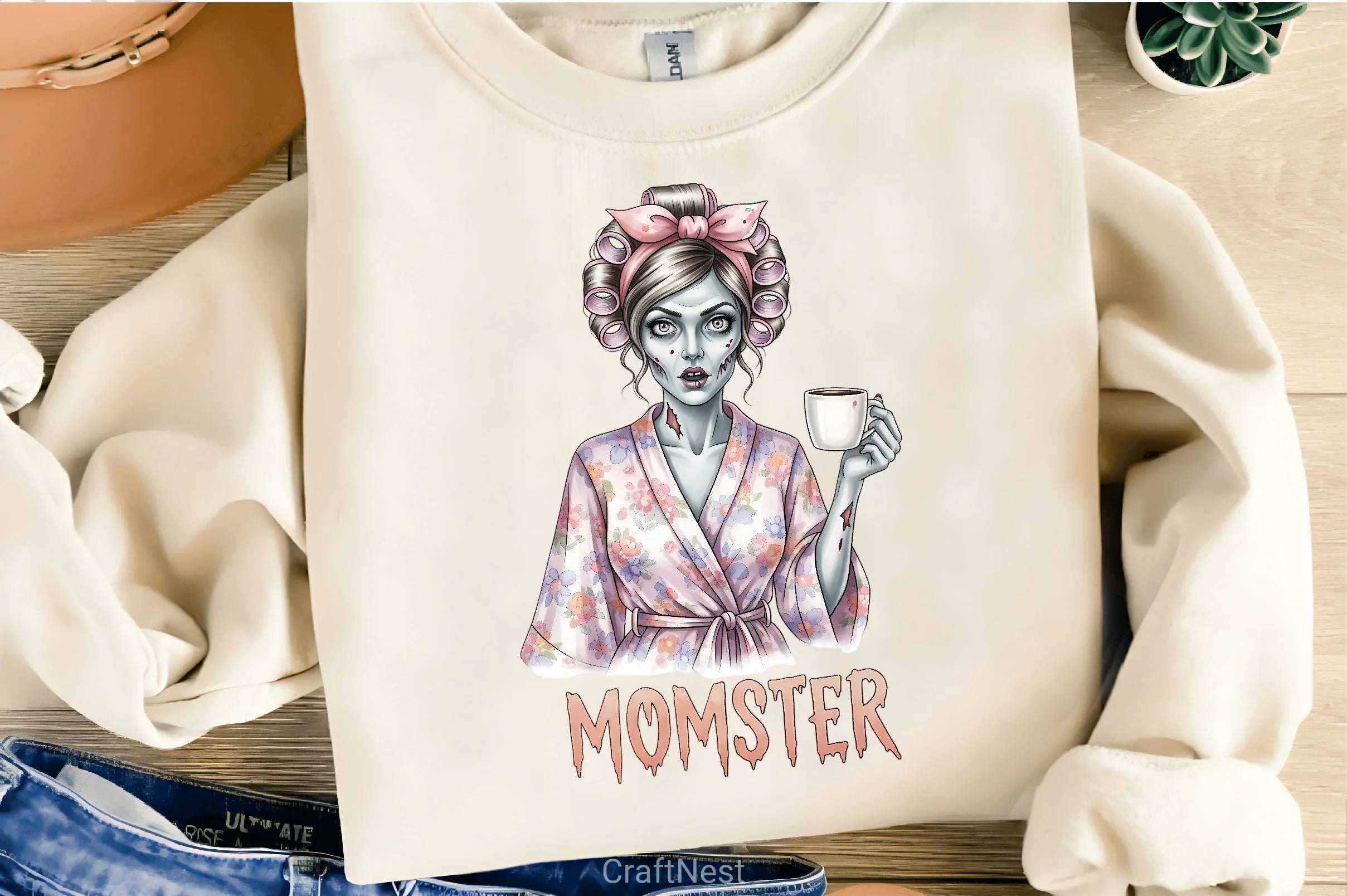 Morning Momster Clipart Bundle - CraftNest - Digital Crafting and Art