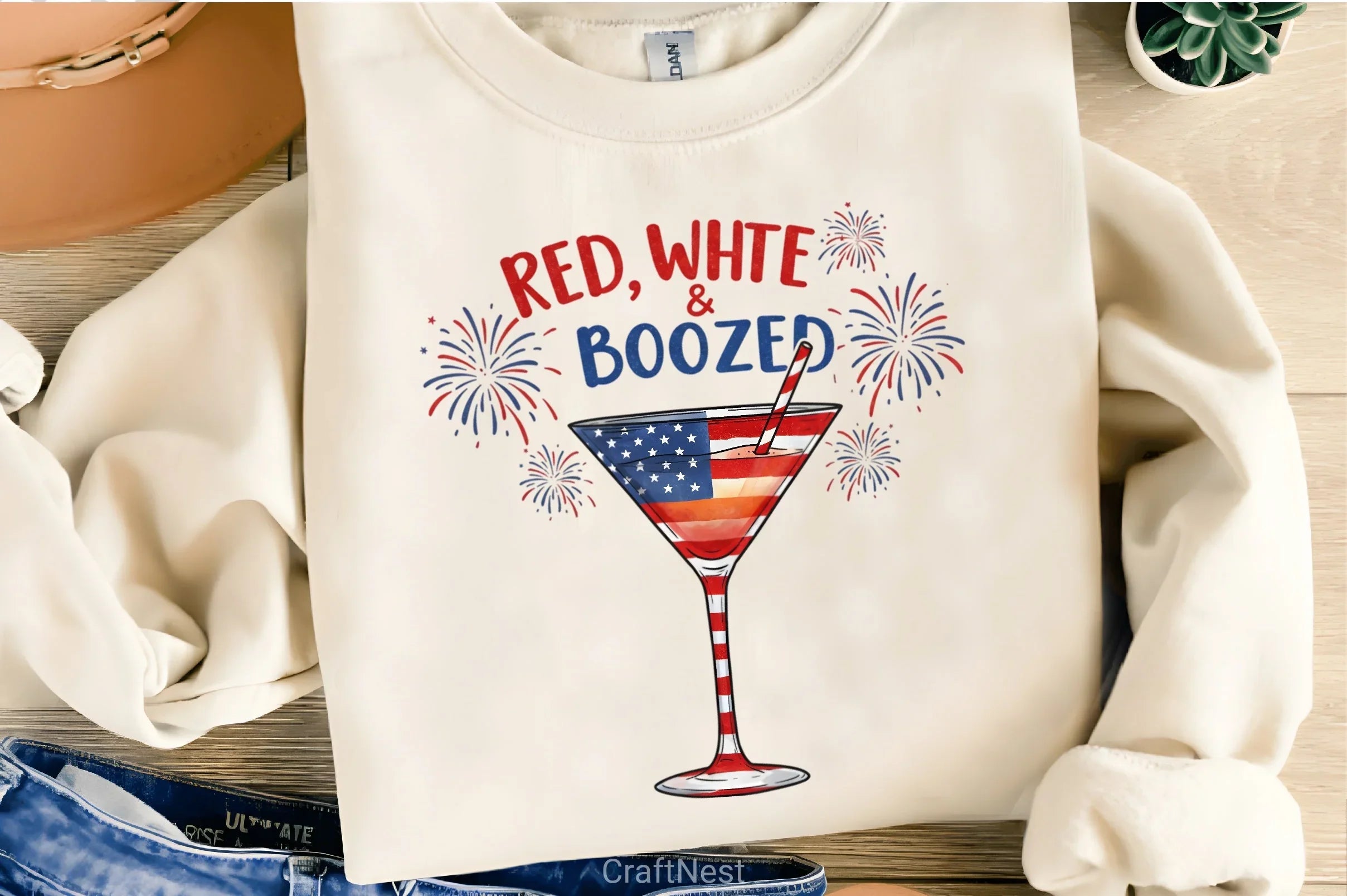 4th of July Drinking Clipart Bundle 5 - CraftNest - Digital Crafting and Art