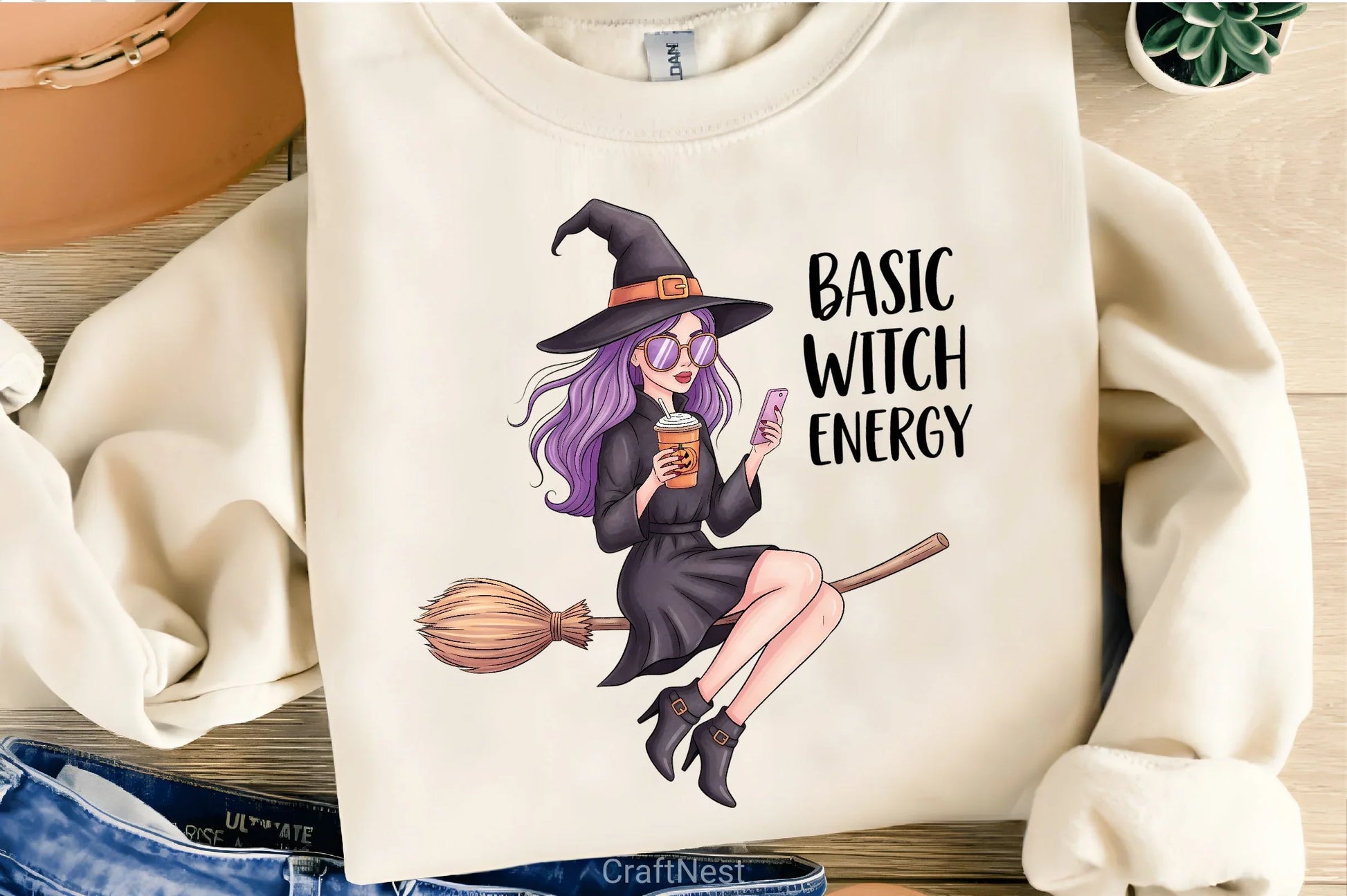 Modern Witch Broom Clipart Bundle - CraftNest - Digital Crafting and Art