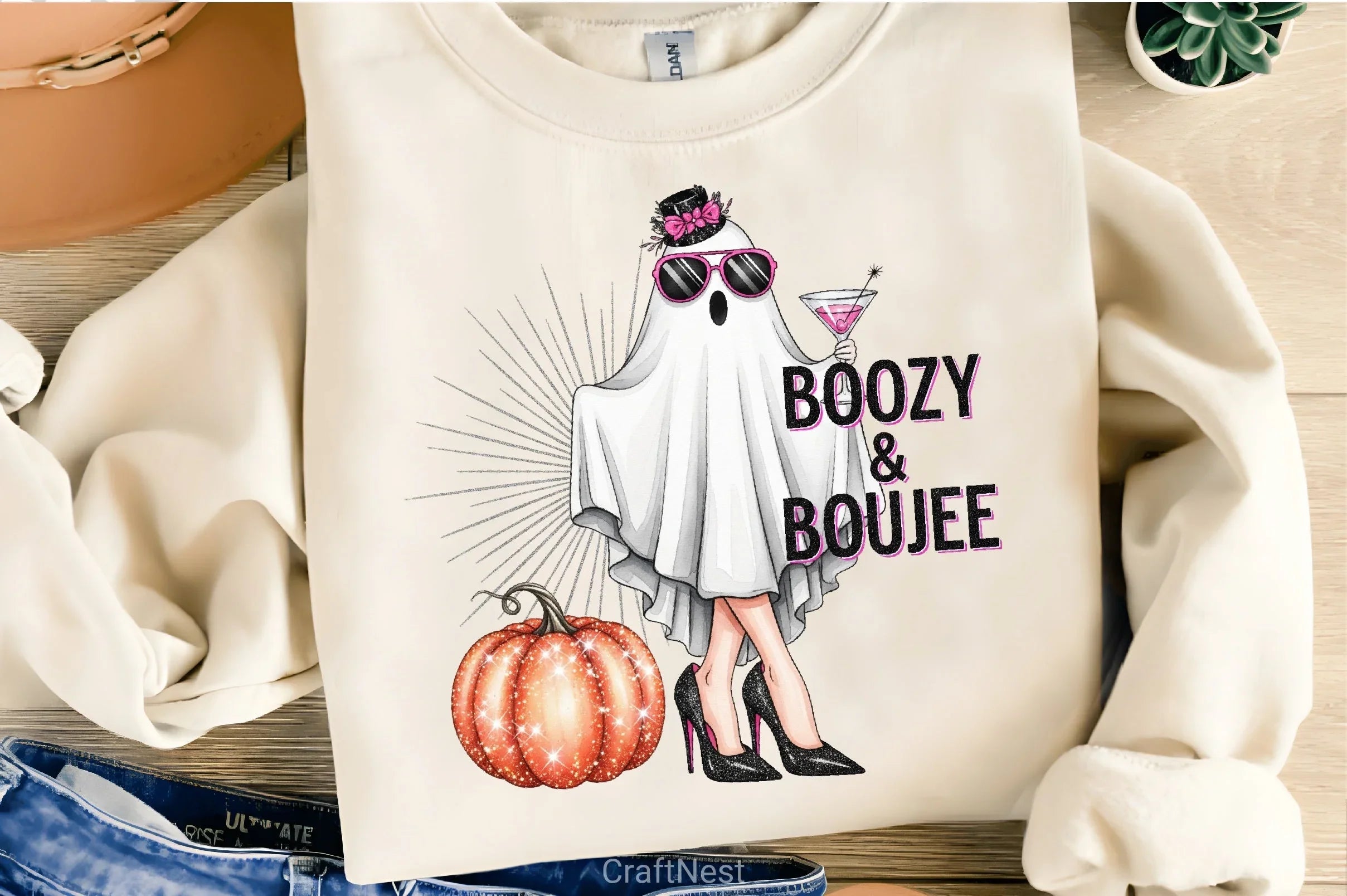 Fashionable Halloween Ghost Clipart Bundle - CraftNest - Digital Crafting and Art