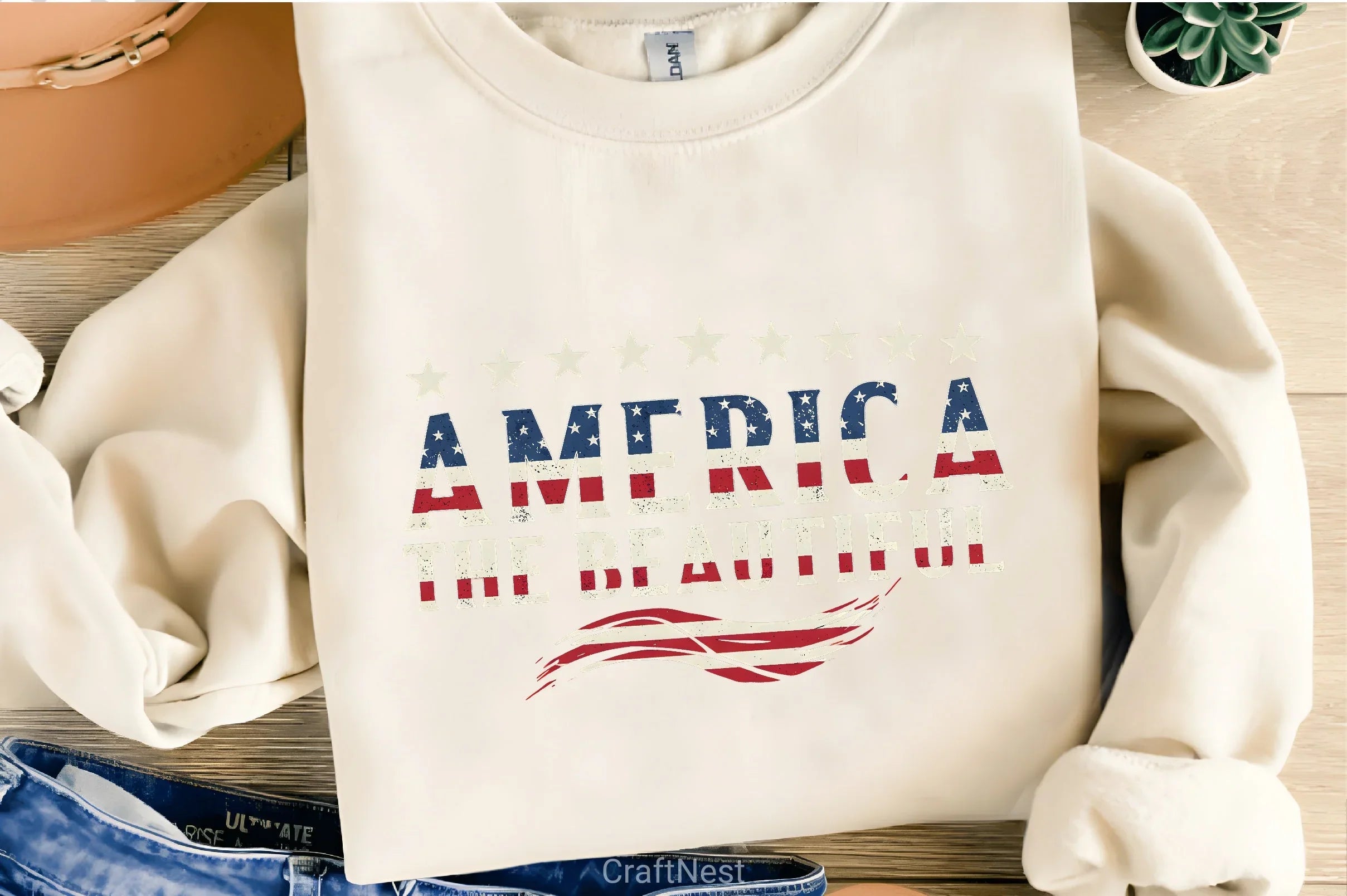 America The Beautiful Shirt Clipart Bundle - CraftNest - Digital Crafting and Art