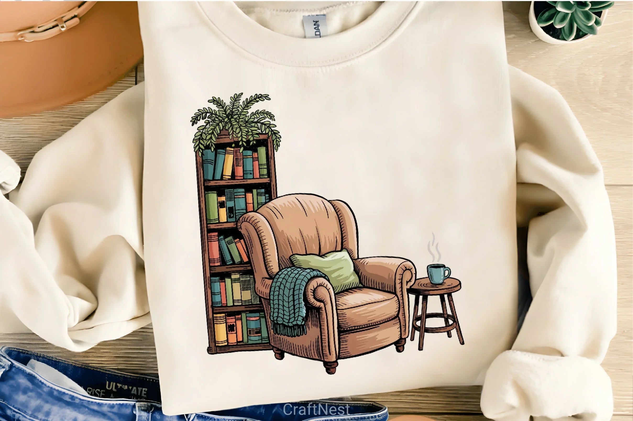 Bookworm's Nook Clipart Bundle - CraftNest - Digital Crafting and Art