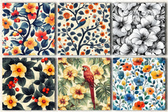 Seamless Patterns Small Set Digital Paper - CraftNest - Digital Crafting and Art