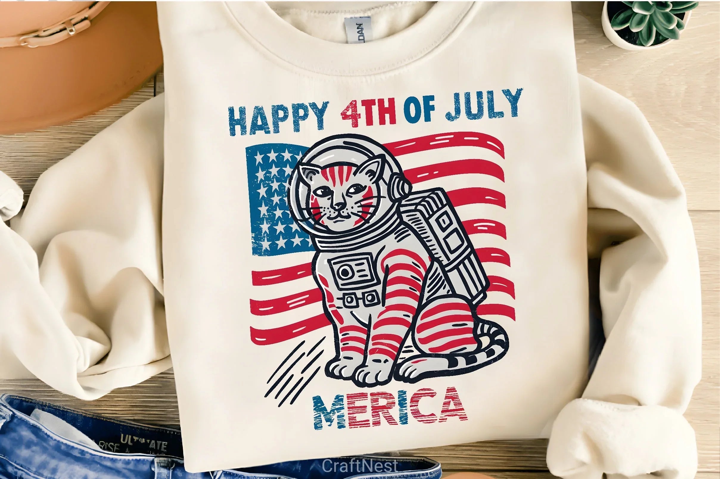 Happy 4th July Cats Clipart Bundle - CraftNest - Digital Crafting and Art