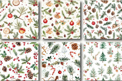 Rustic Christmas Patterns Clipart Bundle - CraftNest - Digital Crafting and Art
