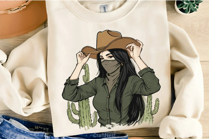 Cowgirl Woman Clipart Bundle 6 - CraftNest - Digital Crafting and Art