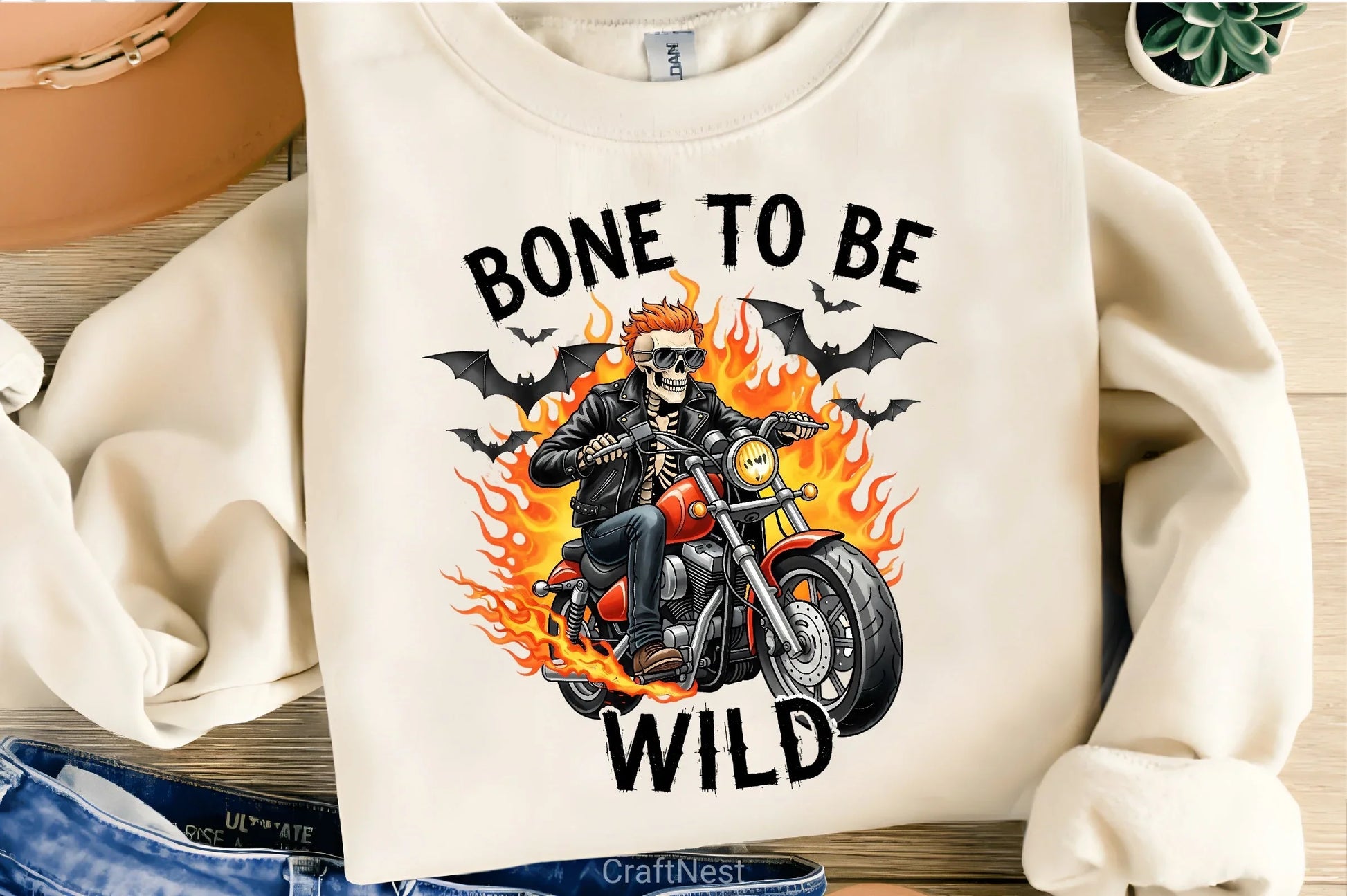 Bone To Be Wild Skeleton Biker Clipart Bundle - CraftNest - Digital Crafting and Art