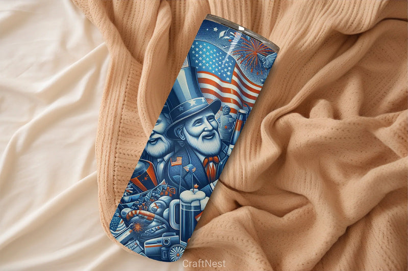 4th of July Tumbler Wrap Bundle 6 - CraftNest - Digital Crafting and Art