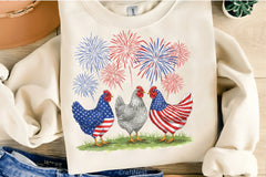 4th of July Chicken Clipart Bundle 2 - CraftNest - Digital Crafting and Art