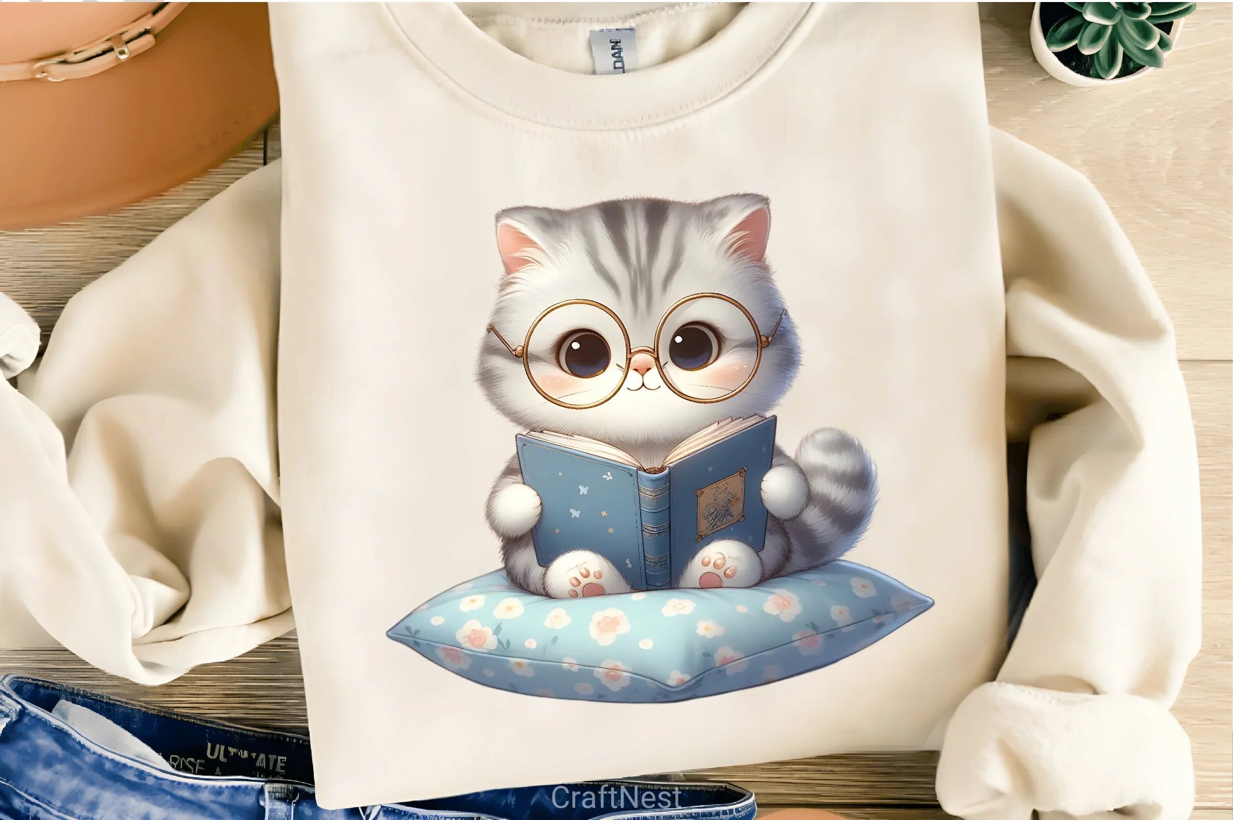 Funny Animals Reading Clipart Bundle 5 - CraftNest - Digital Crafting and Art