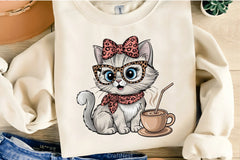 Bow Cat Clipart Bundle 2 - CraftNest - Digital Crafting and Art