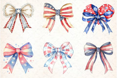 4th of July Bow Clipart Bundle 1 - CraftNest - Digital Crafting and Art
