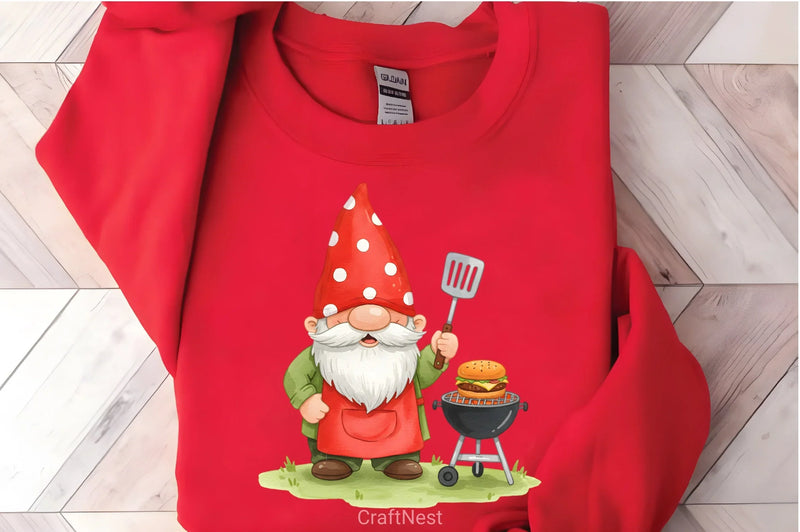 Grillin' And Chillin' Summer Gnome Clipart Bundle - CraftNest - Digital Crafting and Art