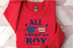 All American Boy Shirt 4th of July Clipart Bundle - CraftNest - Digital Crafting and Art