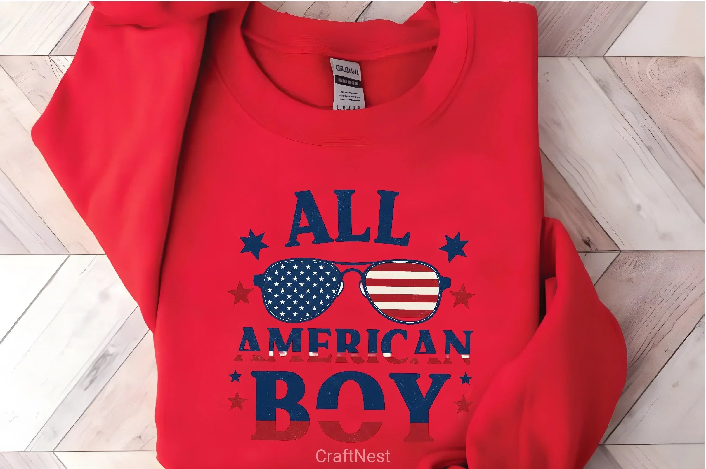 All American Boy Shirt 4th of July Clipart Bundle - CraftNest - Digital Crafting and Art