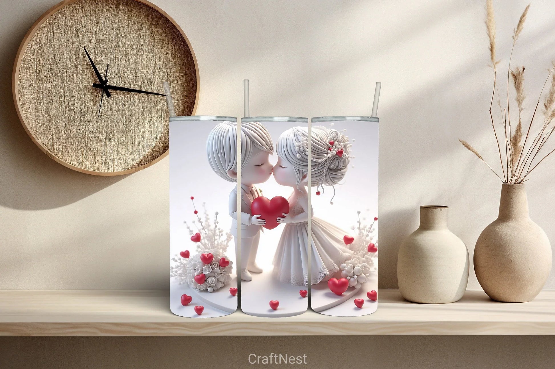Valentine Tumbler Wrap Bundle 37 - CraftNest - Digital Crafting and Art