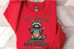 BBQ Bandit Raccoon Clipart Bundle - CraftNest - Digital Crafting and Art