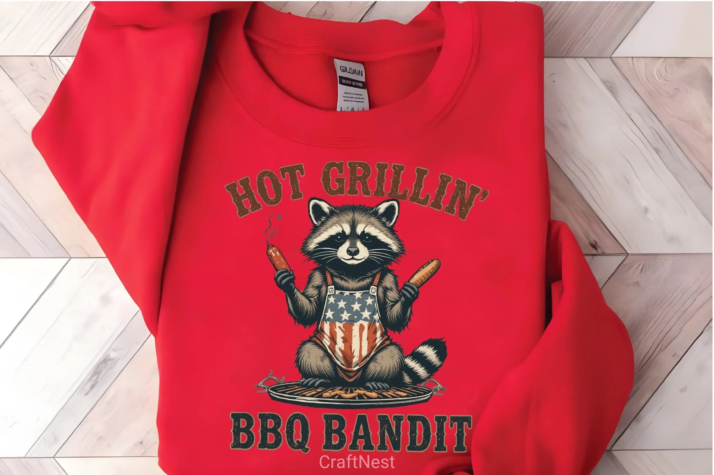 BBQ Bandit Raccoon Clipart Bundle - CraftNest - Digital Crafting and Art