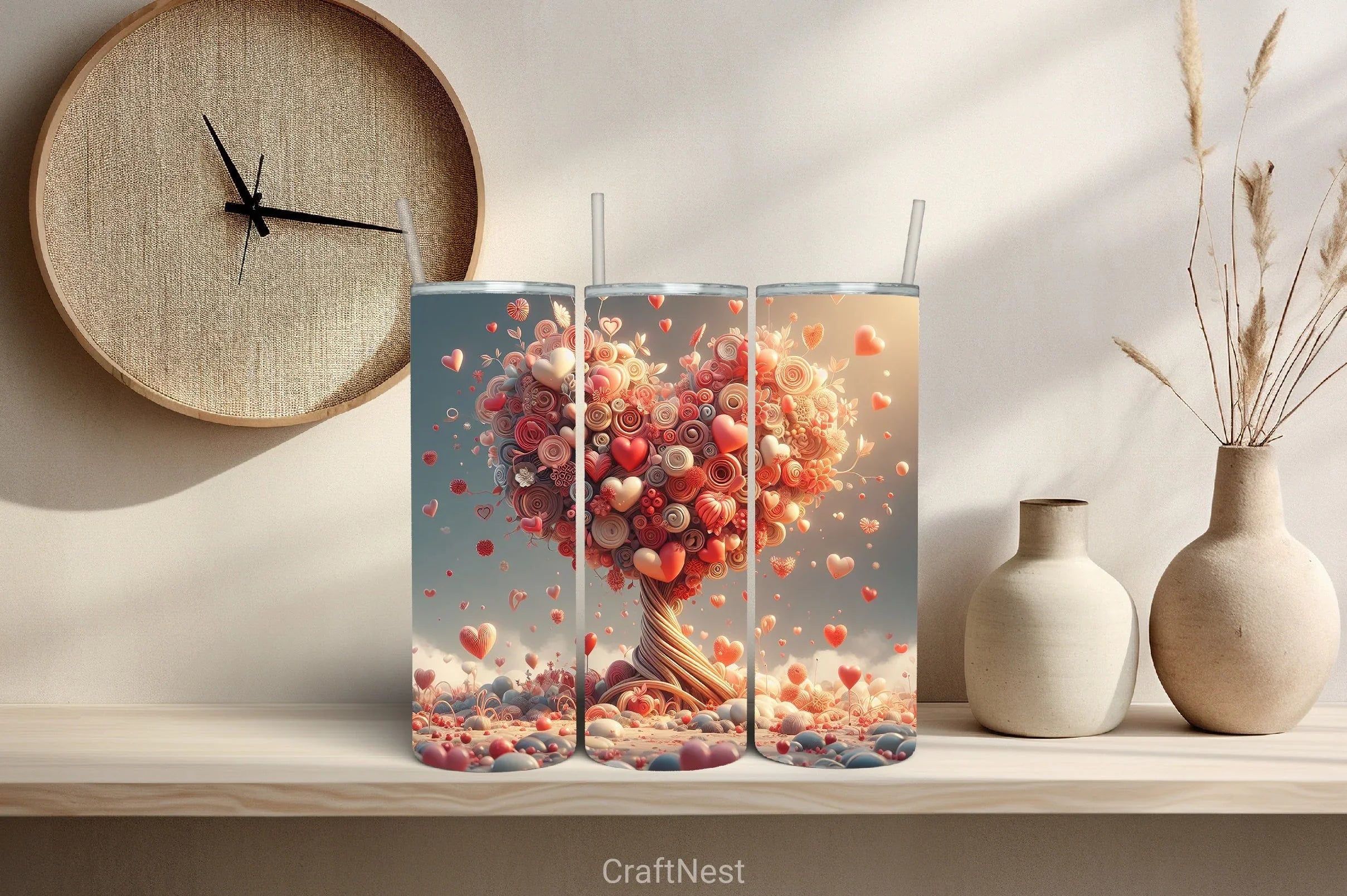 Valentine Tumbler Wrap Bundle 61 - CraftNest - Digital Crafting and Art