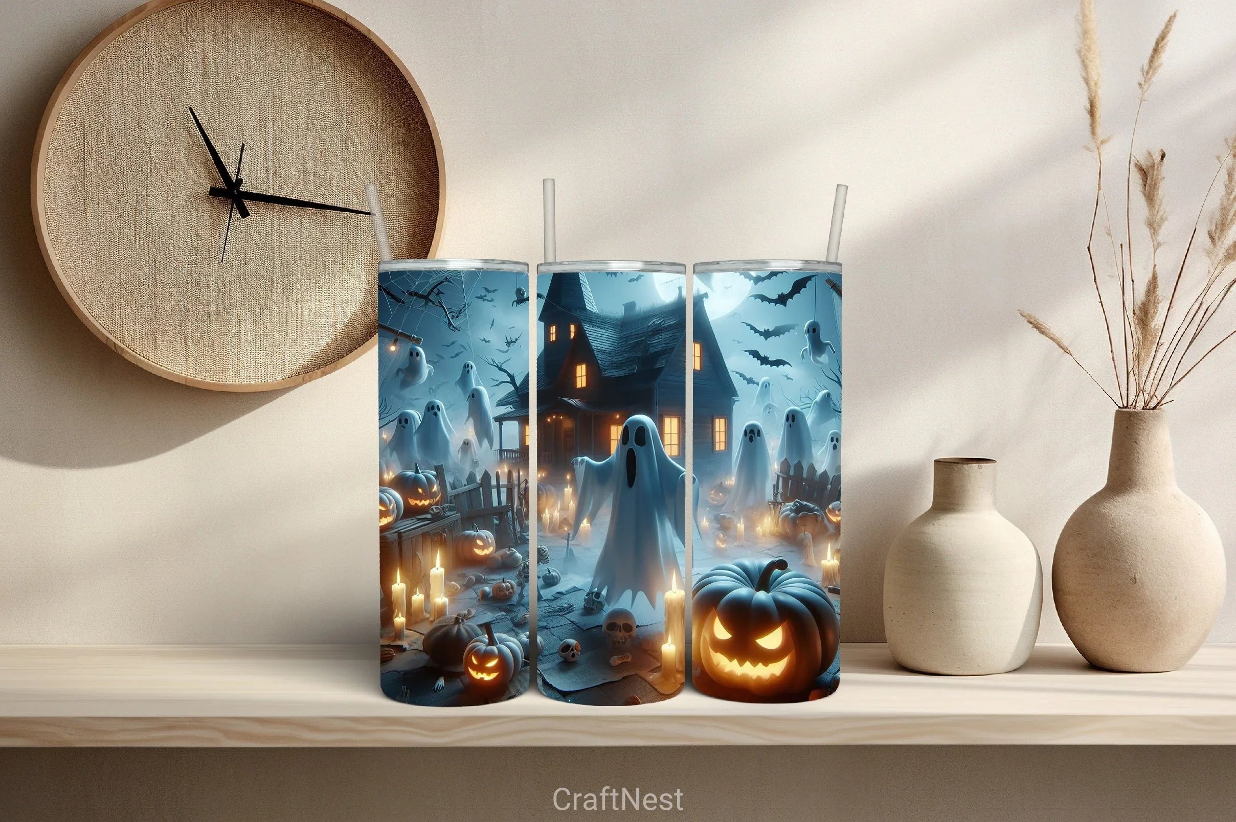 Halloween Tumbler Wrap Bundle 67 - CraftNest - Digital Crafting and Art