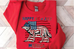 Happy 4th July Wolf Clipart Bundle - CraftNest - Digital Crafting and Art