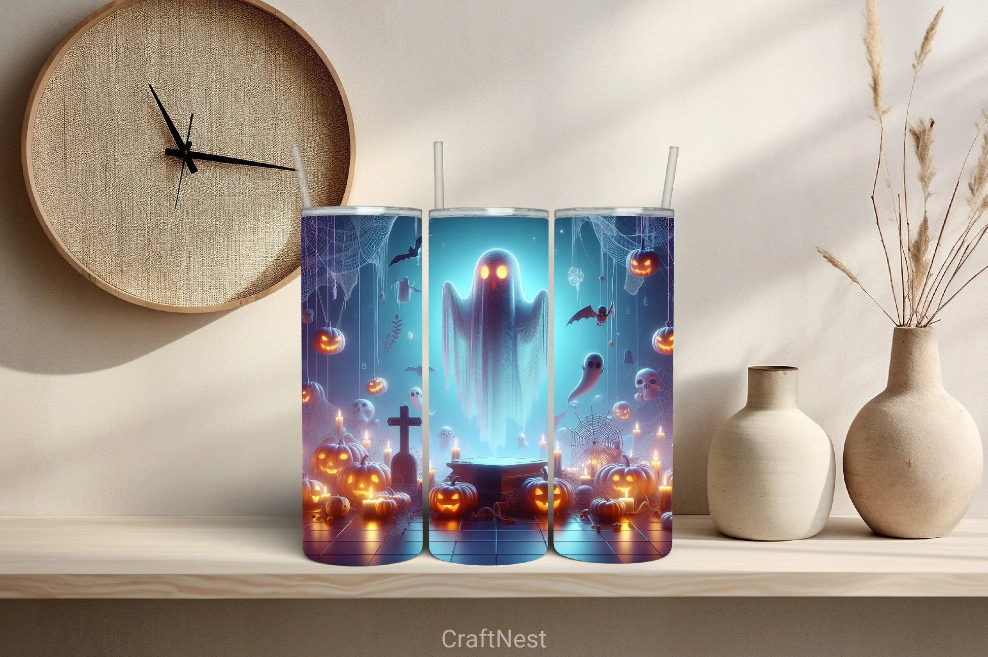 Halloween Tumbler Wrap Bundle 66 - CraftNest - Digital Crafting and Art