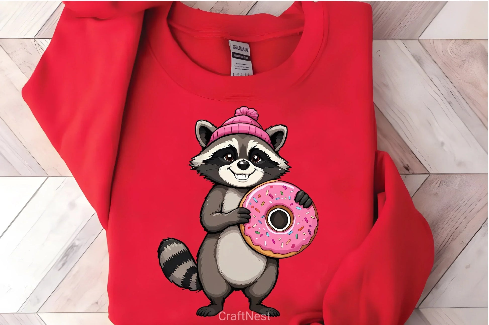 Cartoon Raccoon Donut Clipart Bundle - CraftNest - Digital Crafting and Art