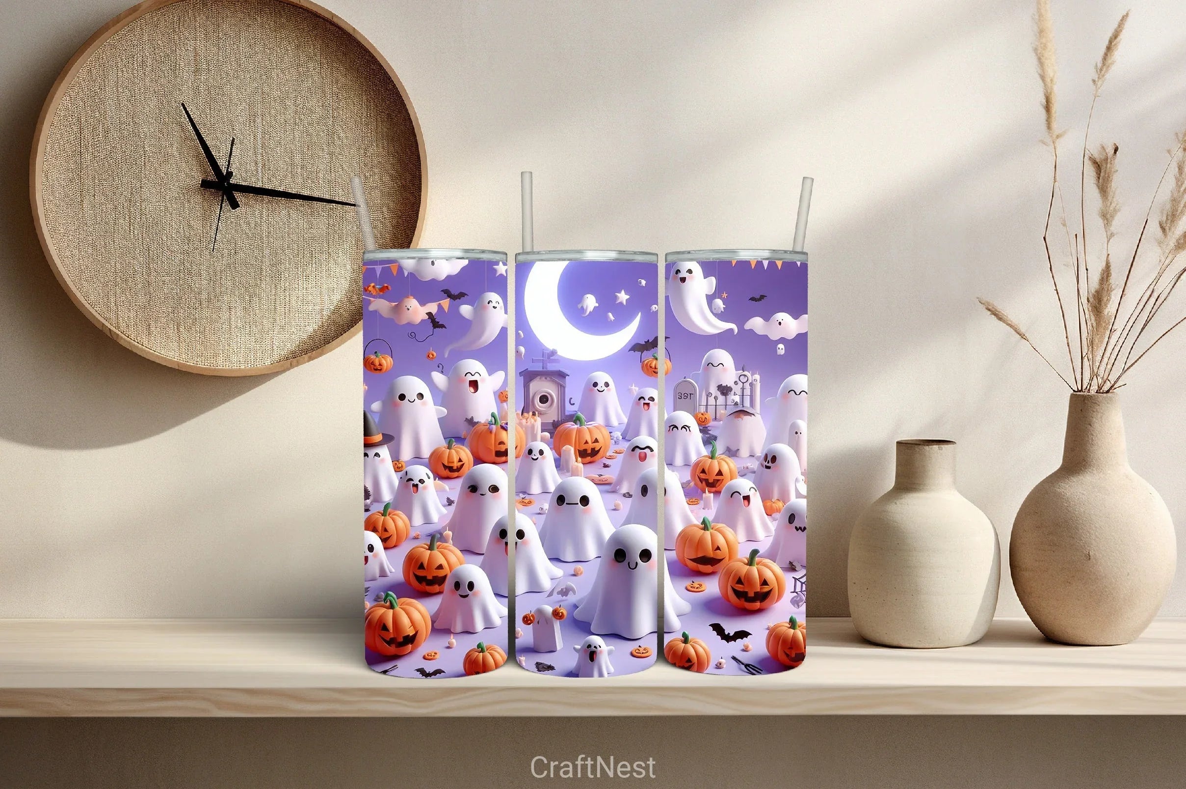 Halloween Tumbler Wraps Bundle - CraftNest - Digital Crafting and Art
