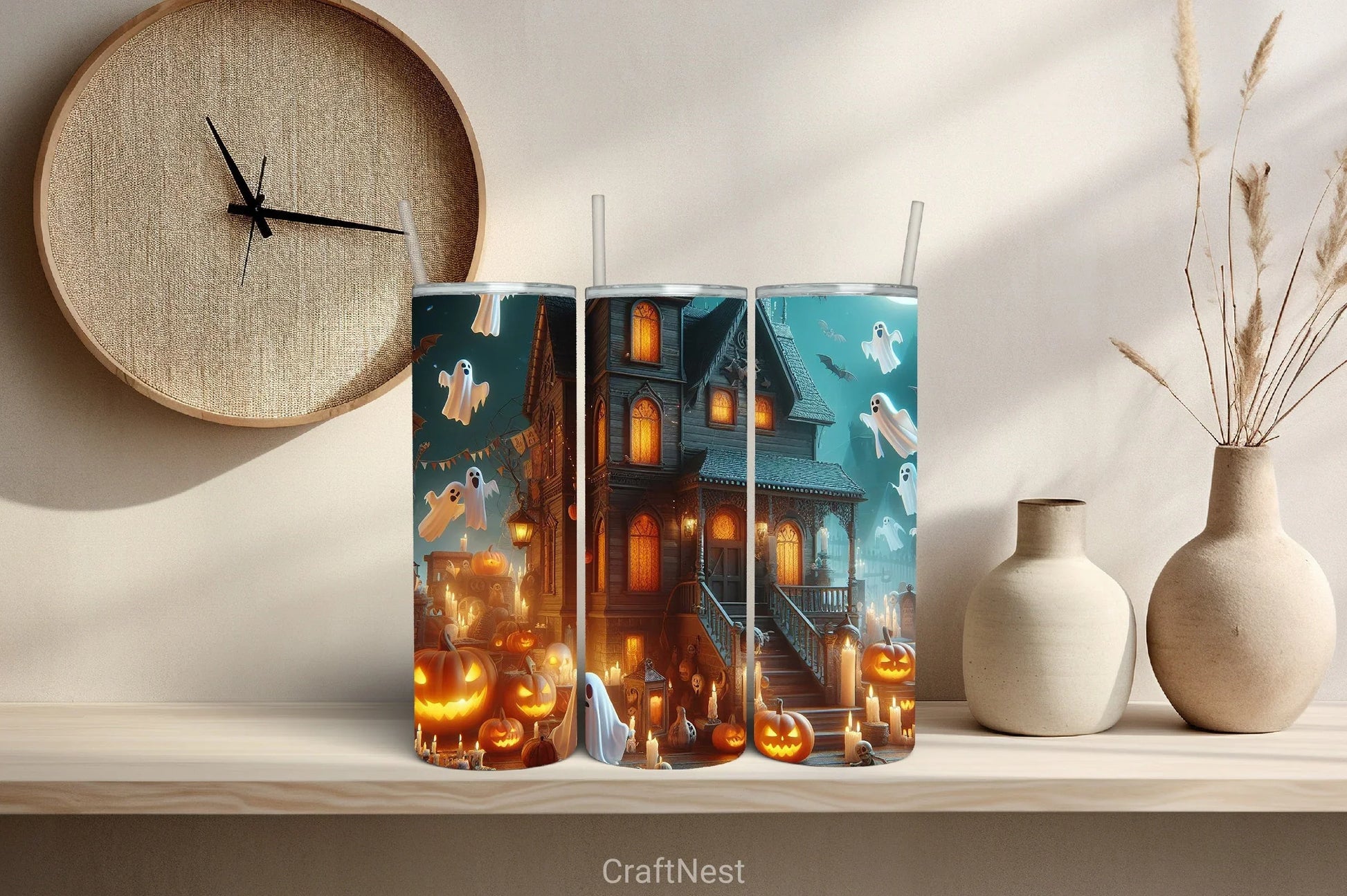 Halloween Tumbler Wrap Bundle 60 - CraftNest - Digital Crafting and Art