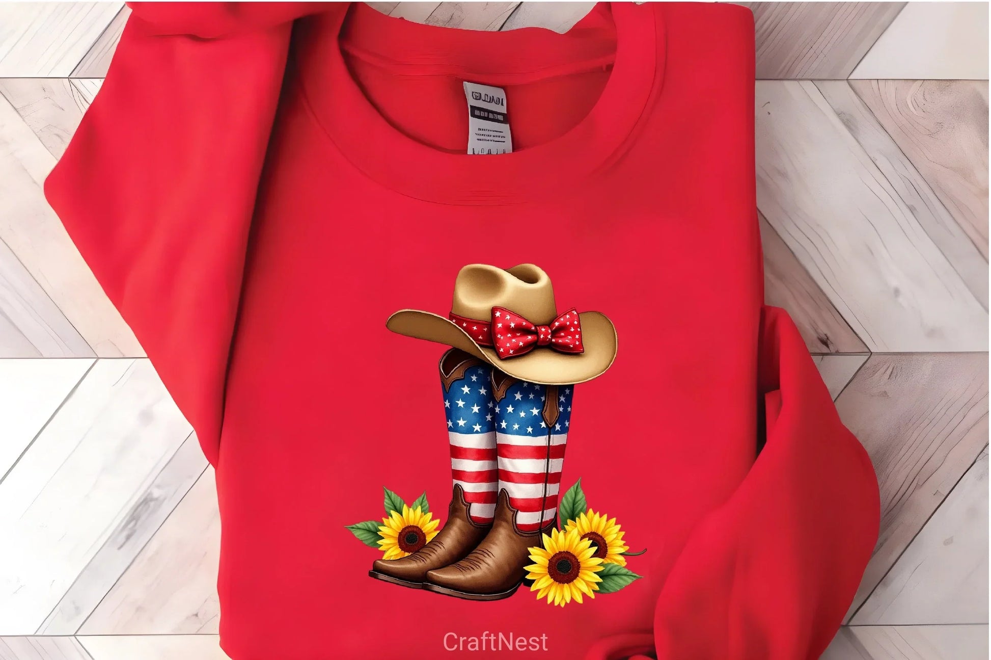 Patriotic Cowboy Boots & Hat Clipart Bundle - CraftNest - Digital Crafting and Art