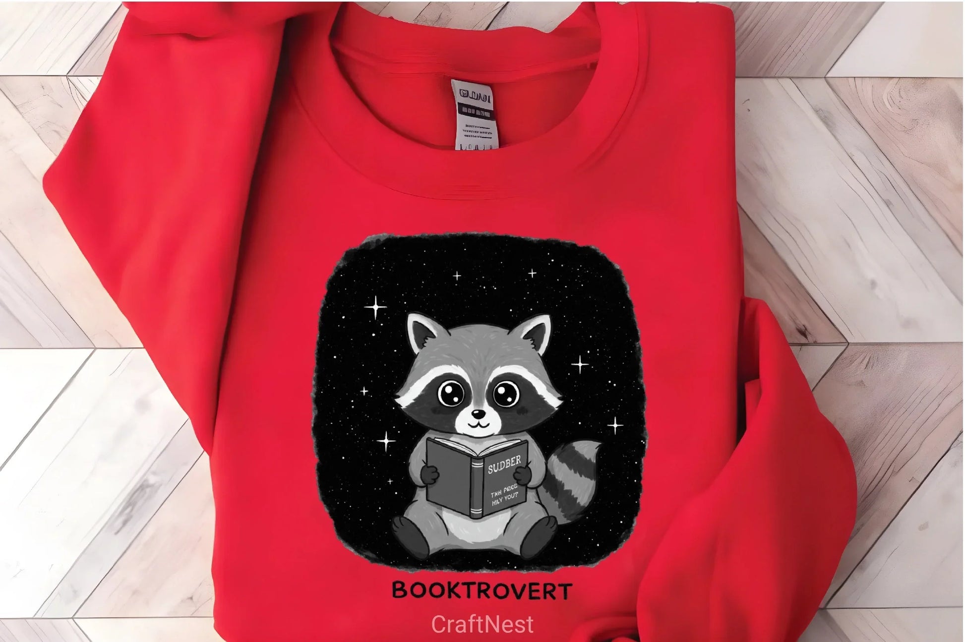 Booktrovert Reading Raccoon Clipart Bundle - CraftNest - Digital Crafting and Art