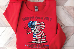 Happy 4th July Puppy Clipart Bundle - CraftNest - Digital Crafting and Art