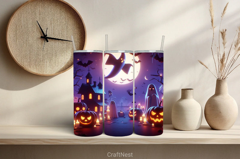 Halloween Tumbler Wrap Bundle 25 - CraftNest - Digital Crafting and Art