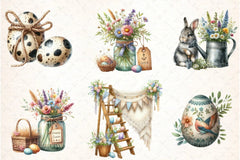 Country Farmhouse Easter Clipart Bundle 2 - CraftNest - Digital Crafting and Art