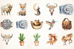 Western Boho Clipart Bundle - CraftNest - Digital Crafting and Art