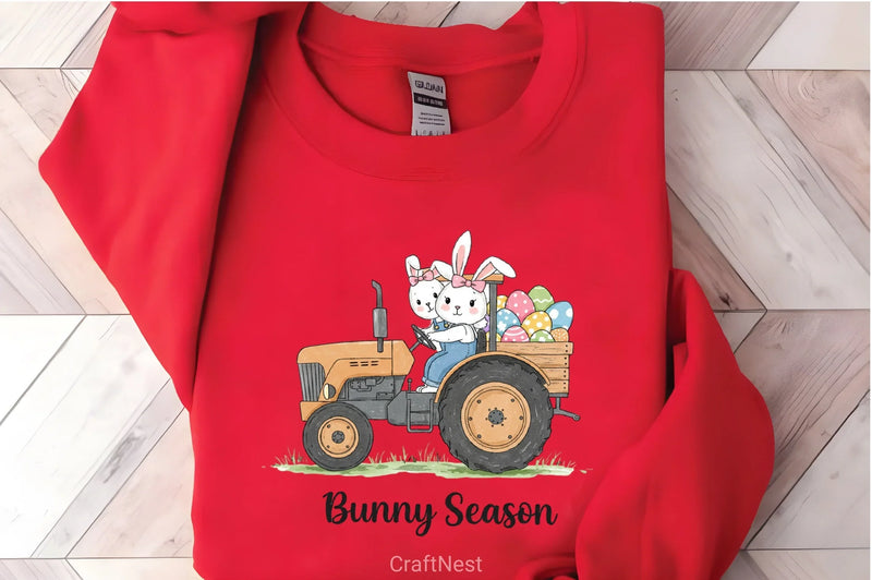 Easter Tractor Farm Clipart Bundle - CraftNest - Digital Crafting and Art