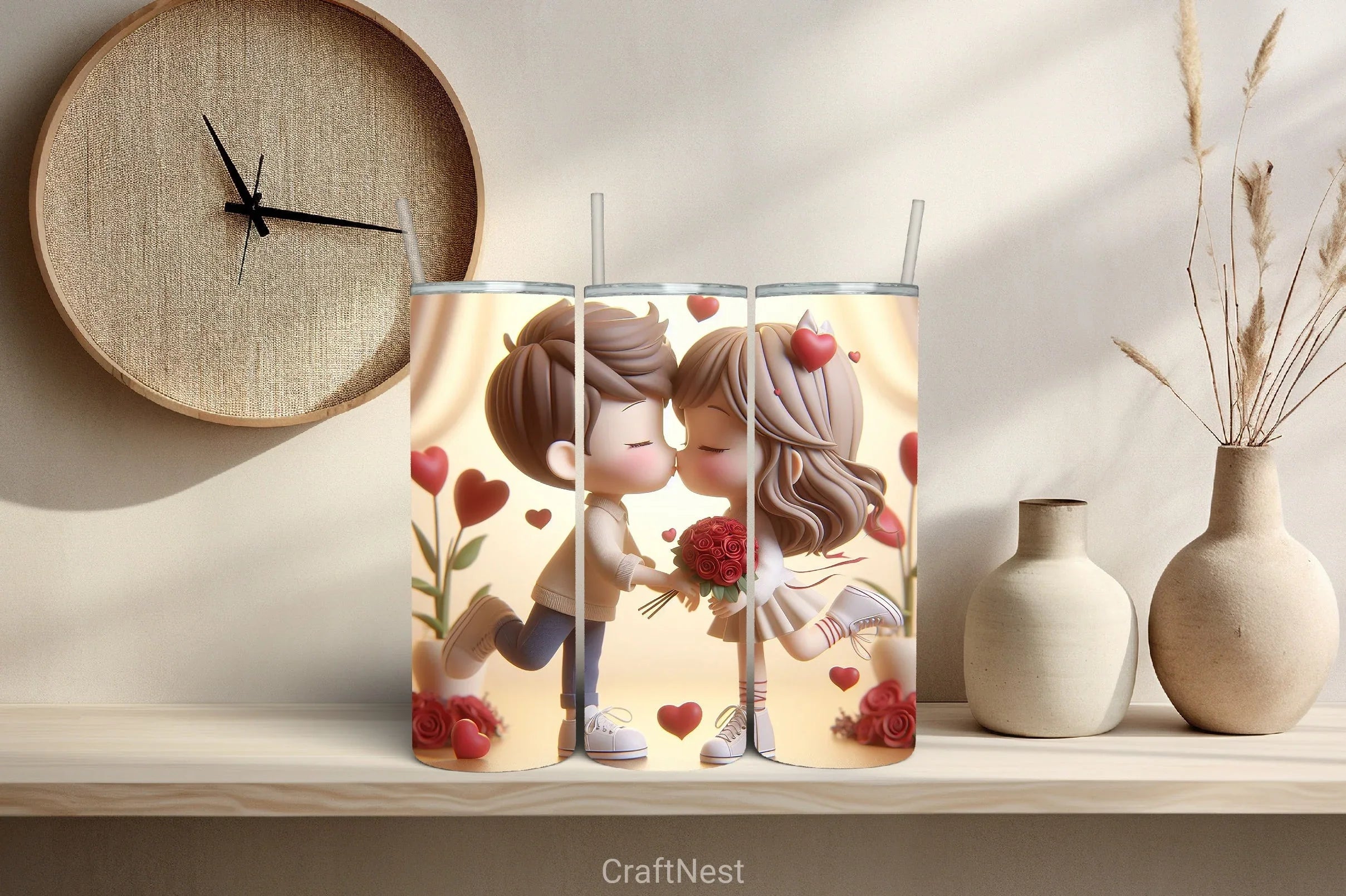 Valentine Tumbler Wrap Bundle 80 - CraftNest - Digital Crafting and Art