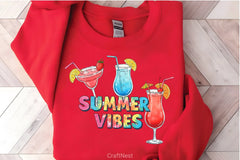 Summer Vibes Tie Dye Clipart Bundle - CraftNest - Digital Crafting and Art