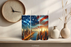 4th of July Tumbler Wrap Bundle 135 - CraftNest - Digital Crafting and Art