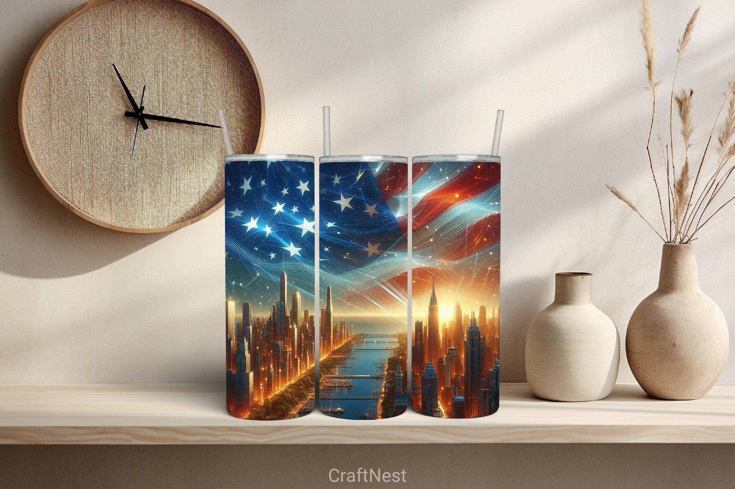 4th of July Tumbler Wrap Bundle 135 - CraftNest - Digital Crafting and Art