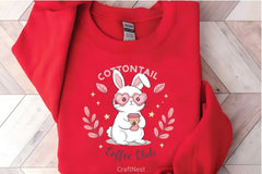 Retro Easter Bunny Iced Coffee Clipart Bundle - CraftNest - Digital Crafting and Art