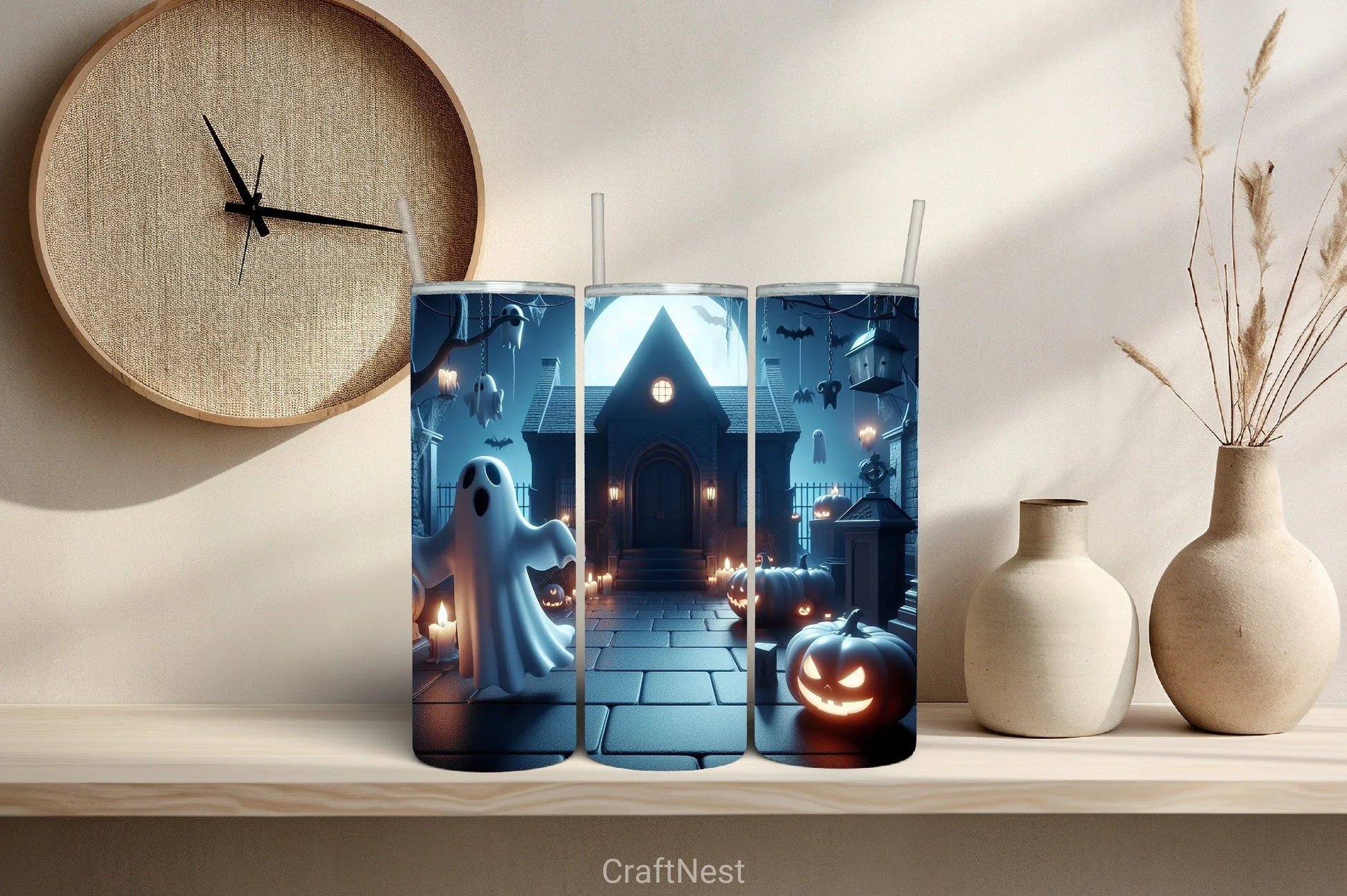 Halloween Tumbler Wrap Bundle 14 - CraftNest - Digital Crafting and Art