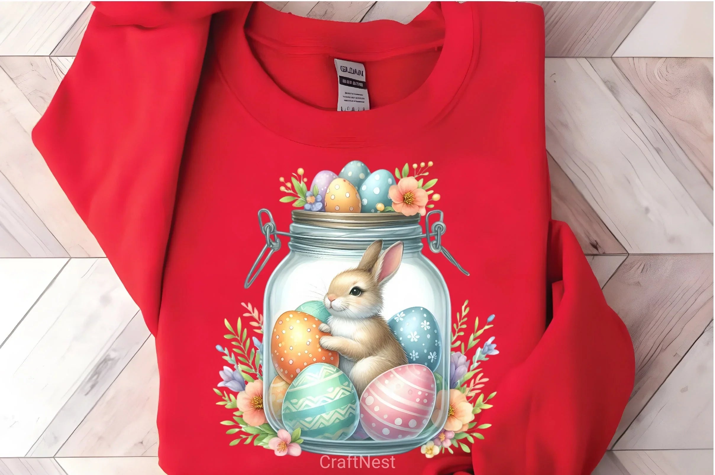 Cute Pink Easter Clipart Bundle 3 - CraftNest - Digital Crafting and Art